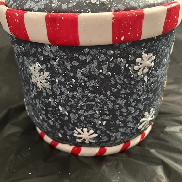 Christmas Ceramic Snowman Cookie Jar - Picture 8 of 8